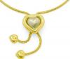 Gargantilha em ouro 18k - Cora��o em ouro branco