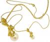 Gargantilha em ouro 18k com p�rola e diamantes