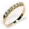 Meia alian�a de brilhantes em ouro amarelo 18k