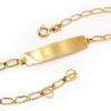 Pulseira de chapa em ouro amarelo 18k