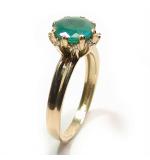 Anel em ouro 18k com diamantes e esmeralda - 2ABE0067 (Produto Esgotado) Anel em ouro 18k com diamantes e esmeralda - 2ABE0067 (Produto Esgotado)
