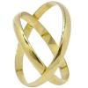 Par de alian�as em ouro amarelo 18k