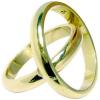 Par de alian�as em ouro 18k