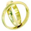 Par de alian�as em ouro 18k com um brilhante