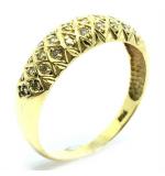 Anel em ouro amarelo 18k com brilhantes ralador - 2ANB0018 Anel em ouro amarelo 18k com brilhantes ralador - 2ANB0018
