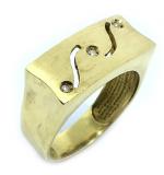 Anel em ouro 18k com Brilhante - 2ANB0045 Anel em ouro 18k com Brilhante - 2ANB0045