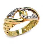 Anel em ouro 18k c/ brilhantes - 2ANO0061 Anel em ouro 18k c/ brilhantes - 2ANO0061