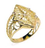 Anel em ouro 18k c/ brilhantes