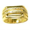 Anel de ouro amarelo 18k com brilhantes - 2ANB0209 Anel de ouro amarelo 18k com brilhantes - 2ANB0209