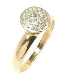 Anel em ouro amarelo 18k com diamantes - Chuveiro - 2ANB0230