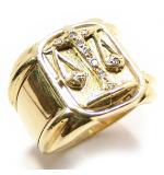 Anel em ouro amarelo 18k com brilhantes - 2ANB0237 (Produto Esgotado) Anel em ouro amarelo 18k com brilhantes - 2ANB0237 (Produto Esgotado)