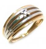 Anel em ouro amarelo 18k com brilhante - 2ANB0382 Anel em ouro amarelo 18k com brilhante - 2ANB0382