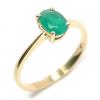 Anel em ouro 18k com esmeralda