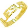 Anel em ouro amarelo 18k - Jesus