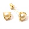 Brinco em ouro amarelo 18k com p�rola