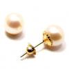 Brinco em ouro 18k com 2 p�rolas