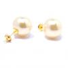 Brinco em ouro 18k com 2 pérolas - 2BPR0061 Brinco em ouro 18k com 2 pérolas - 2BPR0061