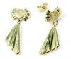 Brinco em ouro amarelo 18k com diamantes