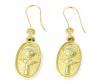 Brinco em ouro amarelo 18k com diamantes