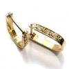 Brinco em ouro 18k com brilhantes