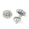 Brinco em ouro branco 18k feminino com brilhante Brinco em ouro branco 18k feminino com brilhante