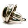 Brinco em ouro branco 18k feminino com brilhantes Brinco em ouro branco 18k feminino com brilhantes