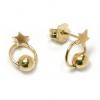 Brinco em ouro amarelo 18k - Estrela