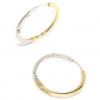 Argola africana em ouro 18k - dupla face