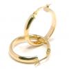 Argola Africana redonda em ouro amarelo 18k