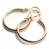 Argola Africana redonda em ouro amarelo 18k