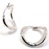 Argola Africana em ouro branco 18k