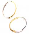 Argola africana em ouro 18k - dupla face