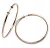 Argola africana em ouro branco 18k feminina Argola africana em ouro branco 18k feminina