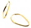 Argola africana em ouro amarelo 18k
