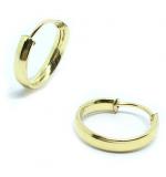 Mini argola africana em ouro amarelo 18k Mini argola africana em ouro amarelo 18k