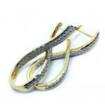 Argola em ouro amarelo 18k feminina - 2BRO1047 Argola em ouro amarelo 18k feminina - 2BRO1047