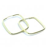 Argola Africana em ouro amarelo 18k feminina - 2BRO1051 Argola Africana em ouro amarelo 18k feminina - 2BRO1051