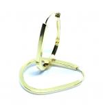Argola africana em ouro amarelo 18k feminina - 2BRO1052 Argola africana em ouro amarelo 18k feminina - 2BRO1052