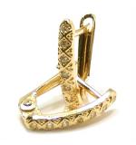 Brinco em ouro 18k feminino com zircônia Brinco em ouro 18k feminino com zircônia