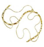 Corrente em ouro amarelo 18k - Elo retangular - 45 cm - 2CLO0075 Corrente em ouro amarelo 18k - Elo retangular - 45 cm - 2CLO0075