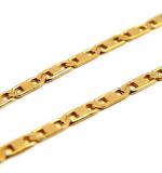 Corrente de ouro amarelo 18k - Cadeado Achatado - 70 cm - 2CLO0083 Corrente de ouro amarelo 18k - Cadeado Achatado - 70 cm - 2CLO0083
