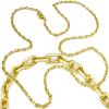 Corrente em ouro 18k - Elos - 65 cm