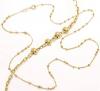 Gargantilha em ouro amarelo 18k - Elos e bolinhas -