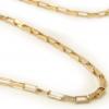 Corrente de ouro amarelo 18k - Elo retangular 70 cm