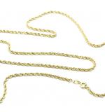 Cordão em ouro amarelo 18k - 60 cm - 2CLO0226 Cordão em ouro amarelo 18k - 60 cm - 2CLO0226