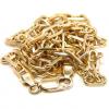 Colar de ouro amarelo 18k tipo cadeado - 50 cm