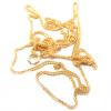 Corrente de ouro amarelo 18k - Rabo Raposa - 45 cm