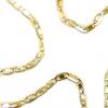 Colar em ouro 18k - Cadeado achatado 45 cm - 2CLO0475 Colar em ouro 18k - Cadeado achatado 45 cm - 2CLO0475