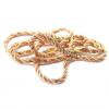 Cordão de ouro 3 cores 18k - Tipo corda - Feminino - 45 cm Cordão de ouro 3 cores 18k - Tipo corda - Feminino - 45 cm
