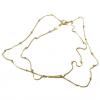 Colar em ouro 18k -Veneziana com bolinha - Feminina - 40 cm - 2CLO0515 Colar em ouro 18k -Veneziana com bolinha - Feminina - 40 cm - 2CLO0515